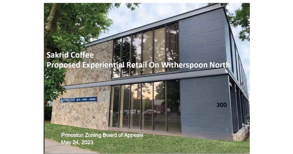 Princeton Zoning Board Turns Down Sakrid Coffee's Roasting Operation