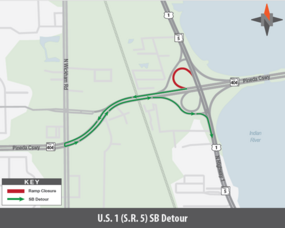 Carousel image d08319f2c7cccbae11d8 3 16 26 u.s. 1  s.r. 5  sb detour