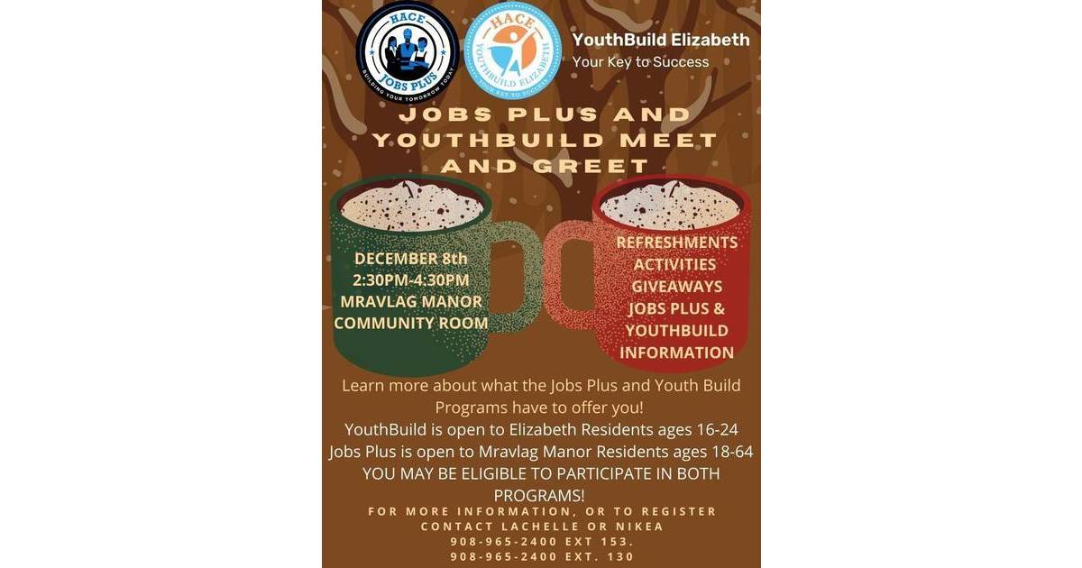 Housing Authority of the City of Elizabeth Will Be Hosting Jobs Plus