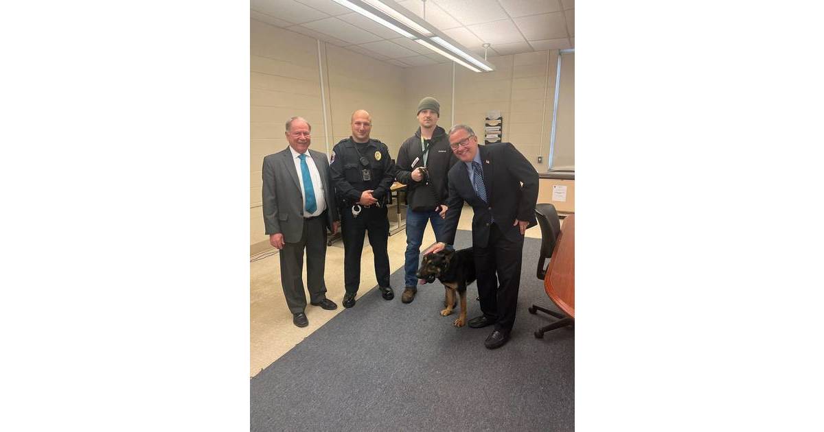 Meet Harley, the Newest FourLegged Member of the Phillipsburg Police