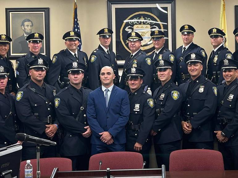 East Hanover Mayor Joe Pannullo Promotes Police Officers | East