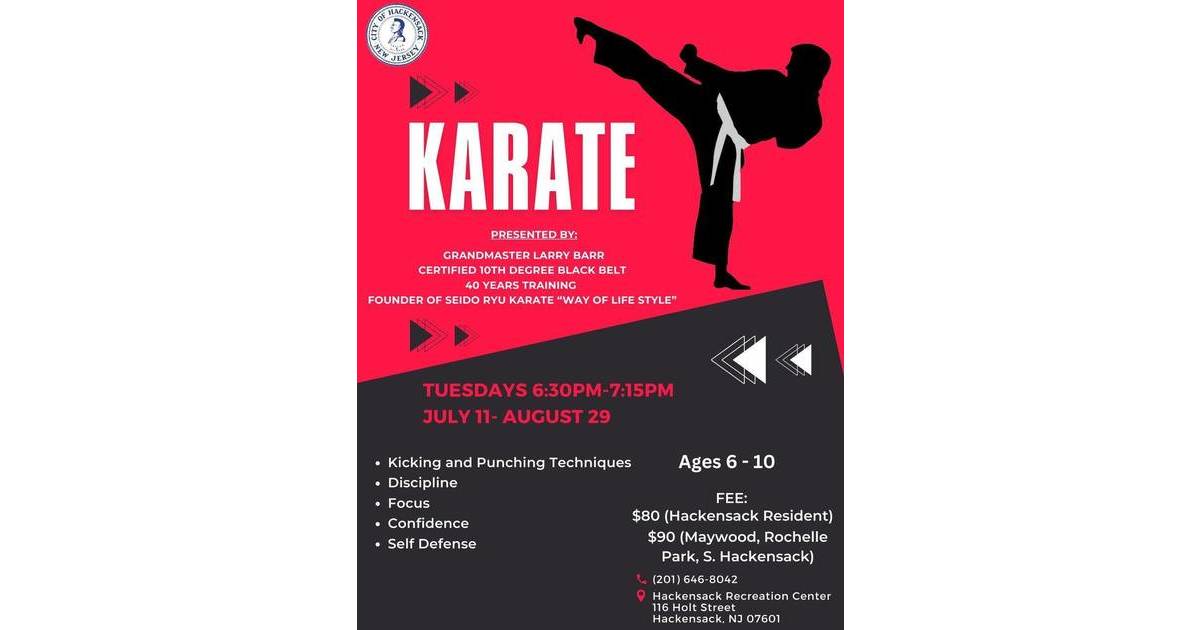 Registration is Open for Youth Karate Lessons Hackensack, NJ News TAPinto