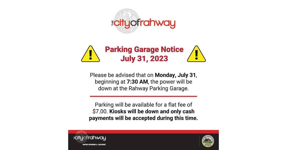 Power Down at Rahway Parking Garage on July 31 Rahway, NJ News TAPinto