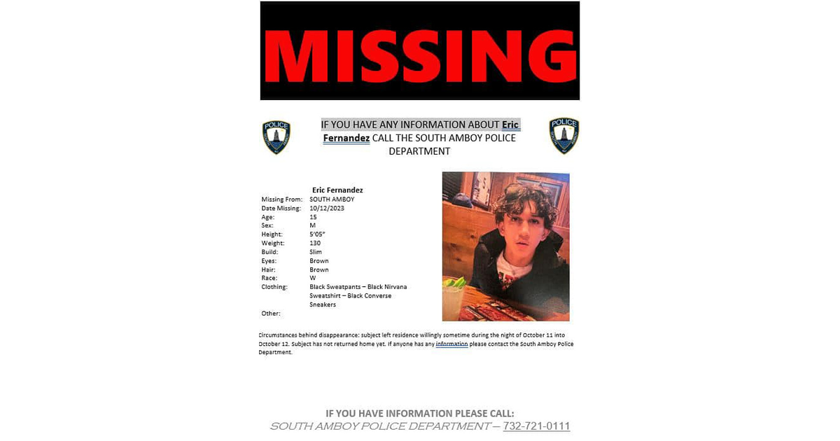 South Amboy Teen Reported Missing Raritan Bay, NJ News TAPinto