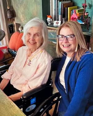 Carousel image 1d9673abc1fba97be35a 4 19 25 anne and emily reeves at 92 birthday