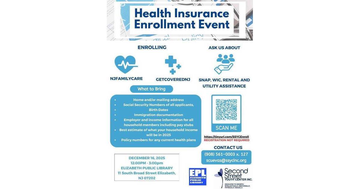 Health Insurance Program Library Elizabeth Public Library To Hold Health Insurance Enrollment Event ...