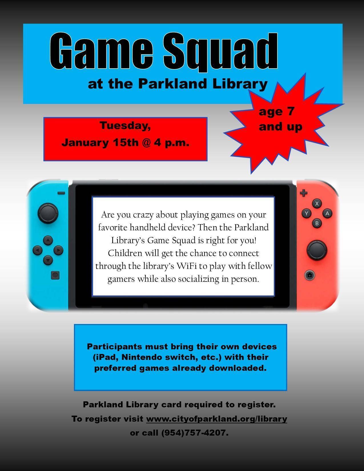 Game Squad on Tuesday