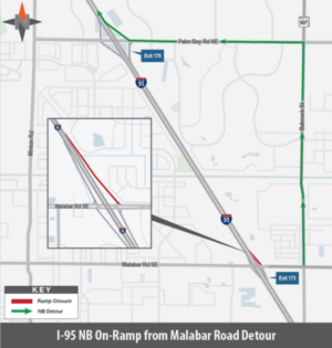 Carousel image 2e035dd132ada16c3461 5 17 to 5 21 i 95 nb on ramp from malabar road detour