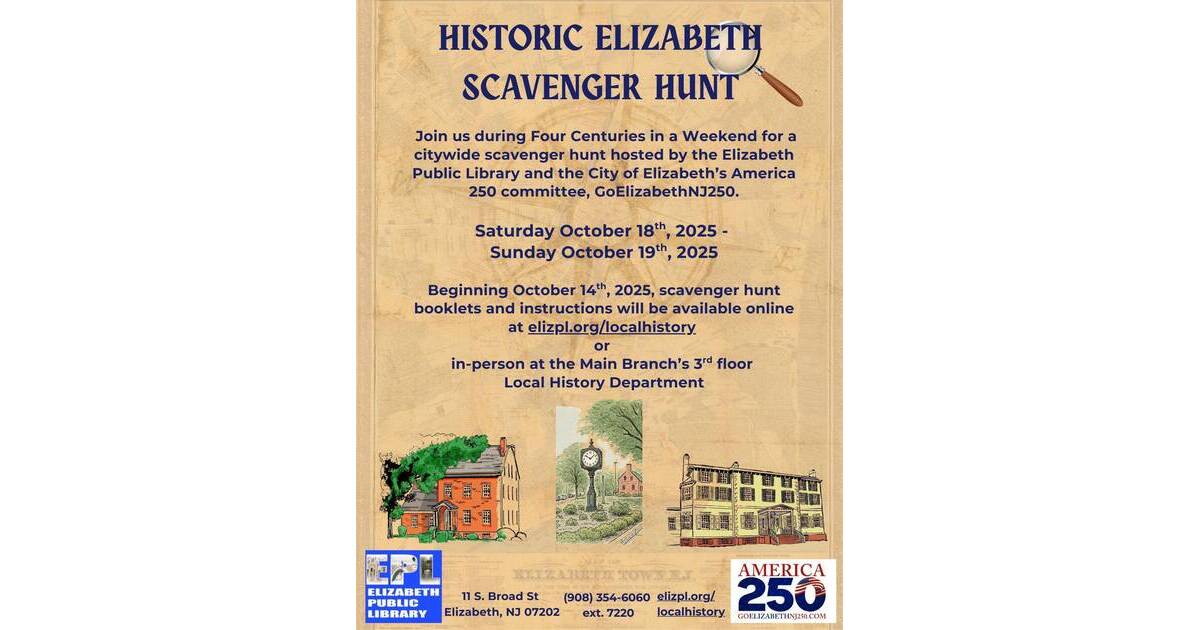 Elizabeth Public Library Announces City-Wide Scavenger Hunt This ...