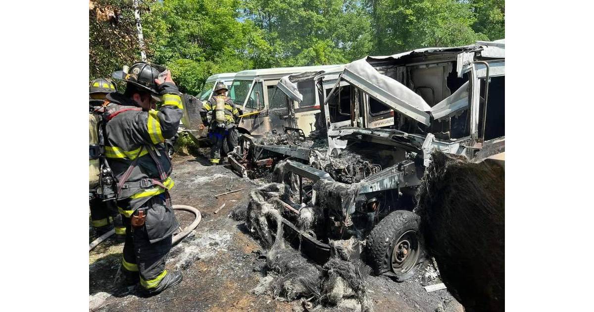 Four Mail Trucks Catch Fire in Wayne on Memorial Day Wayne, NJ News
