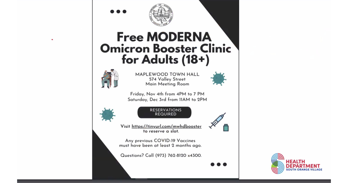 South Orange Health Officer’s November Report Spoke About Respiratory