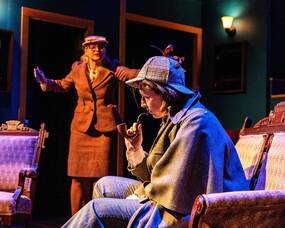Carousel image 3d6be5bbc29e25a05871 7 9 25 lana gaige as gillette and emmie collins as inspector goring