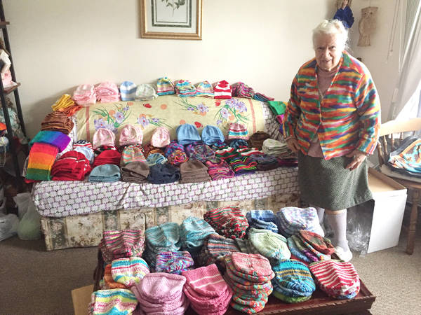 Yorktown Woman Knits, Donates 300 Children's Hats Every Year - Vimarsana News