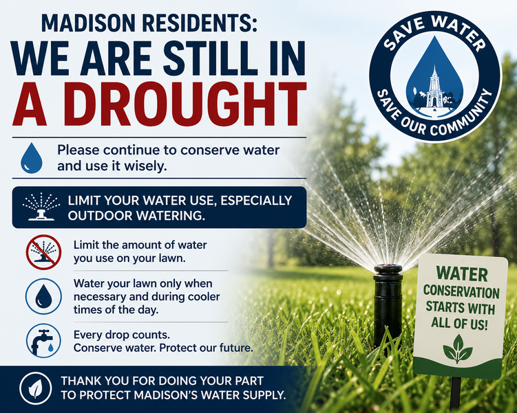 Madison Officials Urge Residents to Conserve Water as Drought ...