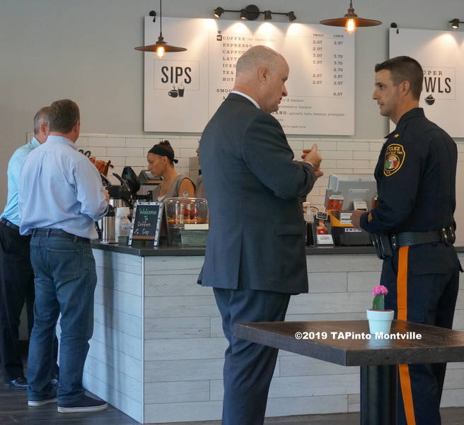 a Sheriff Gannon Chief Caggiano at Coffee with a Cop ©2019 TAPinto Montville.JPG