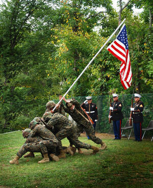 Carousel image 205fa80e453a03d8aec9 basilone parade   iwo jima reenactment
