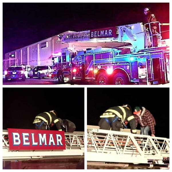Belmar Firefighters Pluck Two Juveniles from Roof of Belmar Plaza