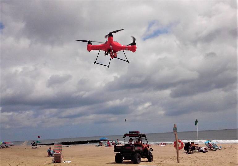 Belmar Lifeguards Test Ocean Waters with Lifesaving Drone TAPinto