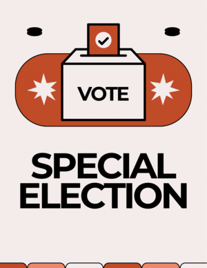 Carousel image afbe4bb27ab8fd81a2f2 beige and orange illustrated election flyer portrait