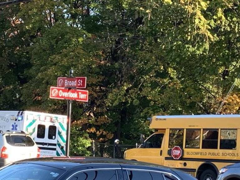 Motorist Rear Ends Bloomfield School Bus, Four Transported to