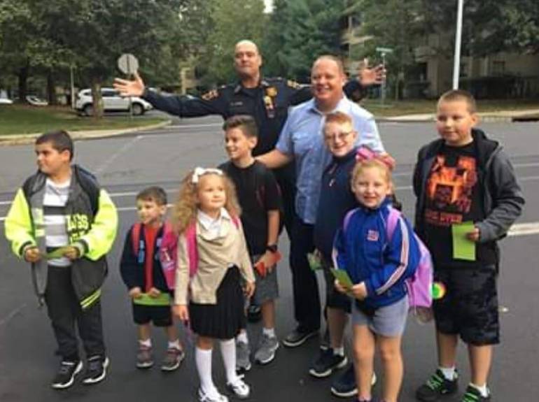 Helmetta Mayor Chris Slavicek And The Spotswood Police Department Head