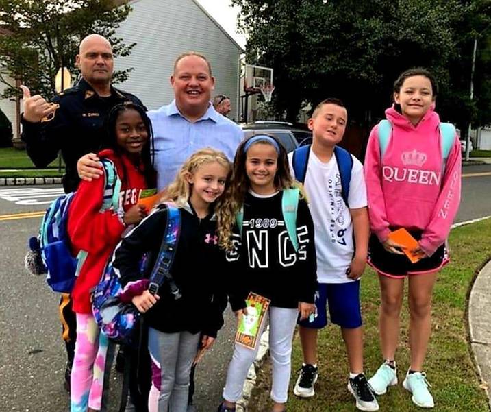 Helmetta Mayor Chris Slavicek And The Spotswood Police Department Head