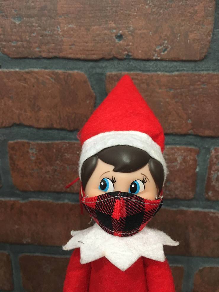 Locally Made COVID19 Masks for Elf on the Shelf In Stock at Pretty