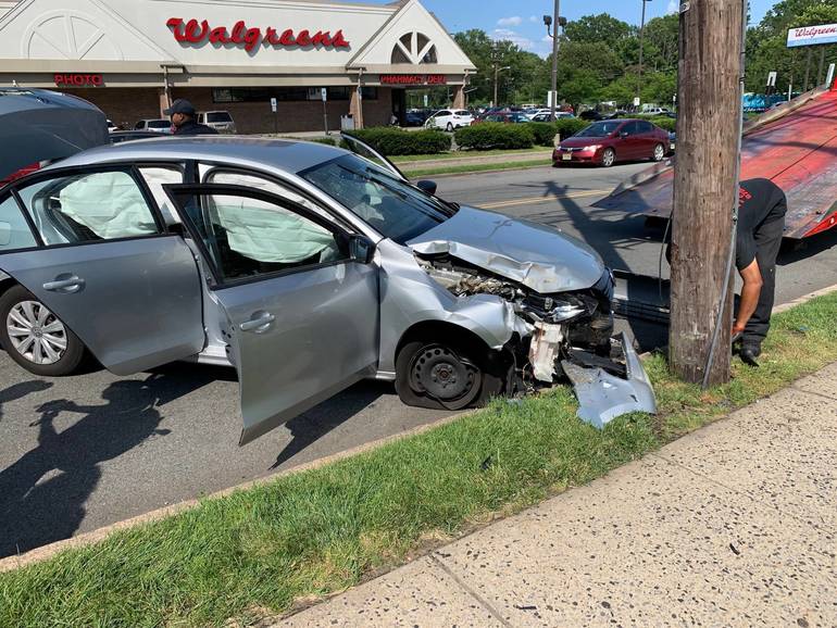 Vehicle Crashes into Telephone Pole in Maplewood TAPinto