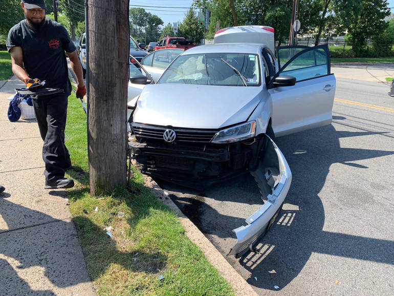 Vehicle Crashes into Telephone Pole in Maplewood TAPinto