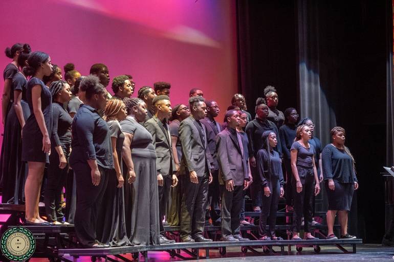 Cicely Tyson School of Performing and Fine Arts Choir Singing Lift Every Voice and Sing