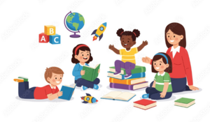 Carousel image a7018b306e1c9f6d6e03 children in library