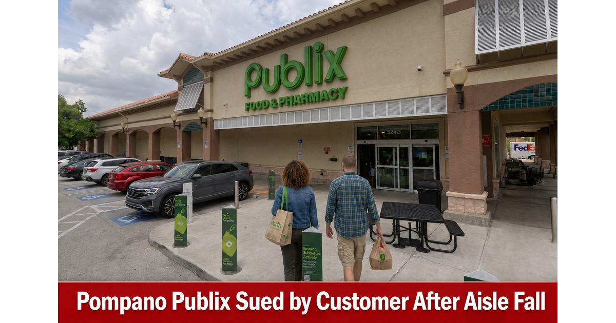 Pompano Publix Sued by Customer After Aisle Fall