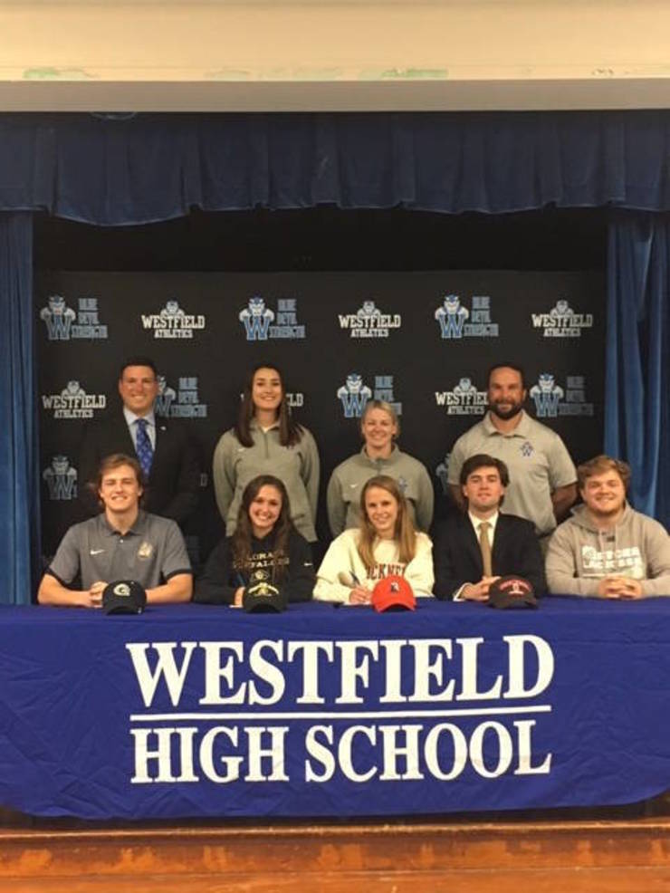 Westfield High School Signing Day 2018 9 Students Sign Commitments in