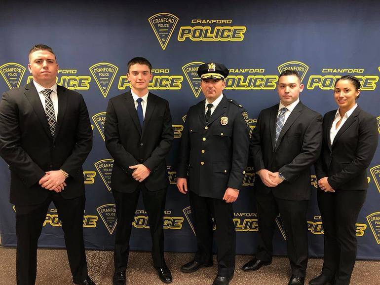 Four New Officers Appointed to Cranford Police Department TAPinto
