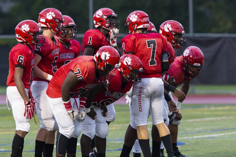 Columbia High School’s Cougar Football Team Defeats Memorial of West