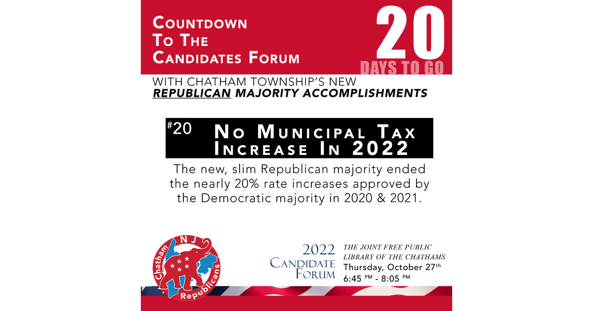 20 Days To Go Chatham NJ News TAPinto