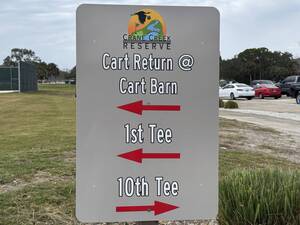 Carousel image b470e6 elbourne lorida art return sign at rane reek eserve olf ourse