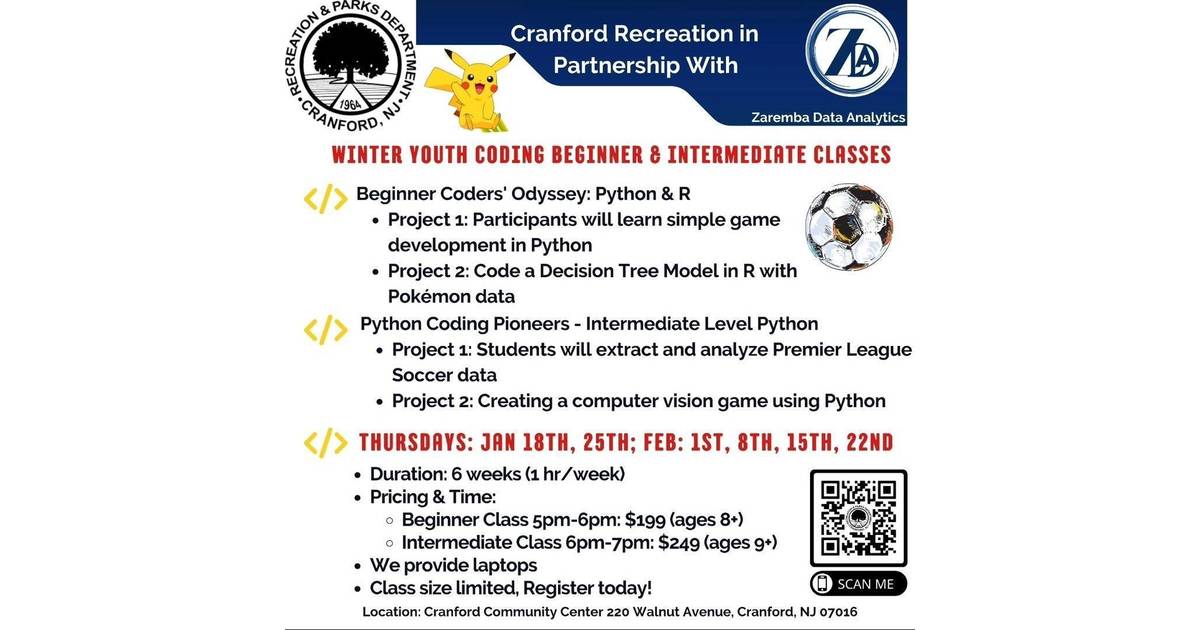 Cranford Recreation Department Launches Exciting STEM Programs in ...