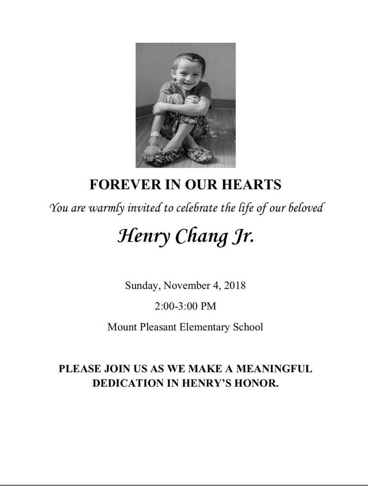 mt pleasant elementary to celebrate the life of henry chang tapinto henry chang