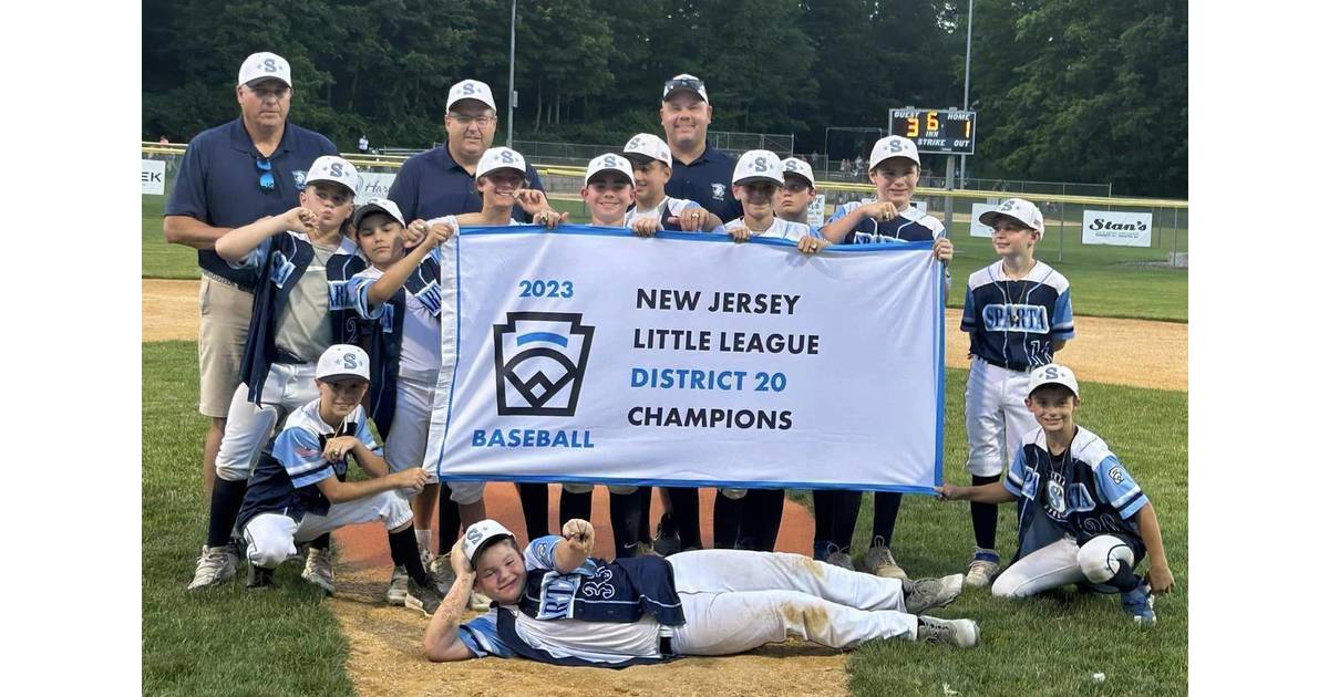 Sparta AllStar Baseball U12s Win District 20 Championship, Undefeated