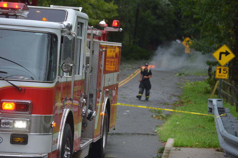 Downed Wire Catches Fire Near Historic Frazee House in Scotch Plains