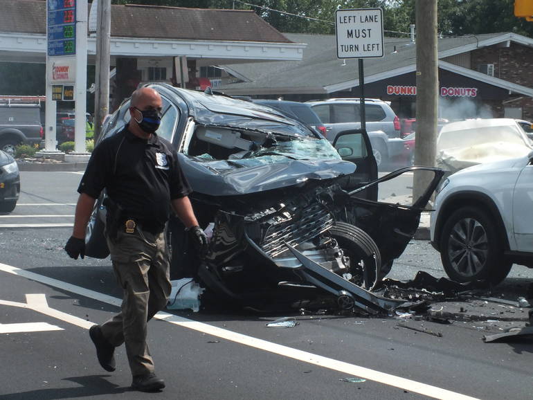 Car Crash, Flying Debris Injures 3 People After Police Chase That 