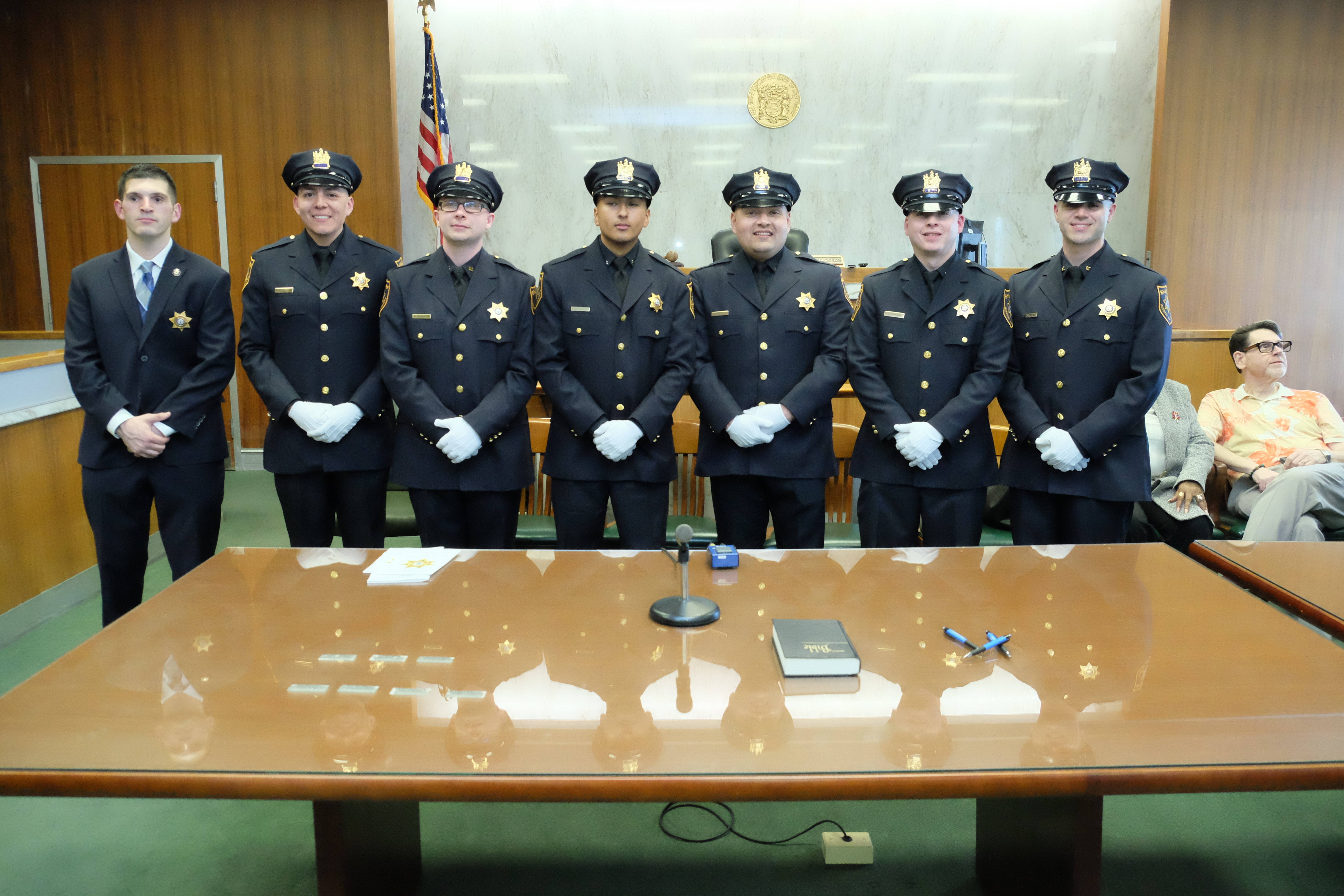 Hudson County Sheriff's Office Welcomes Seven New Officers At Swearing-In Ceremony