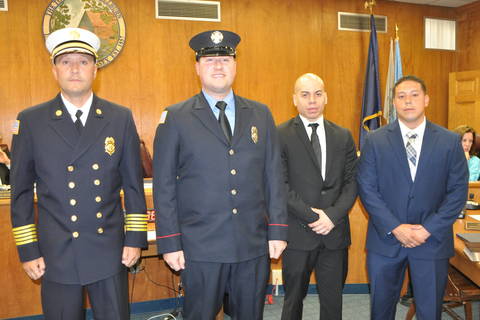 New Millburn Fire Captain Sworn In, Probationary Firefighters Added ...