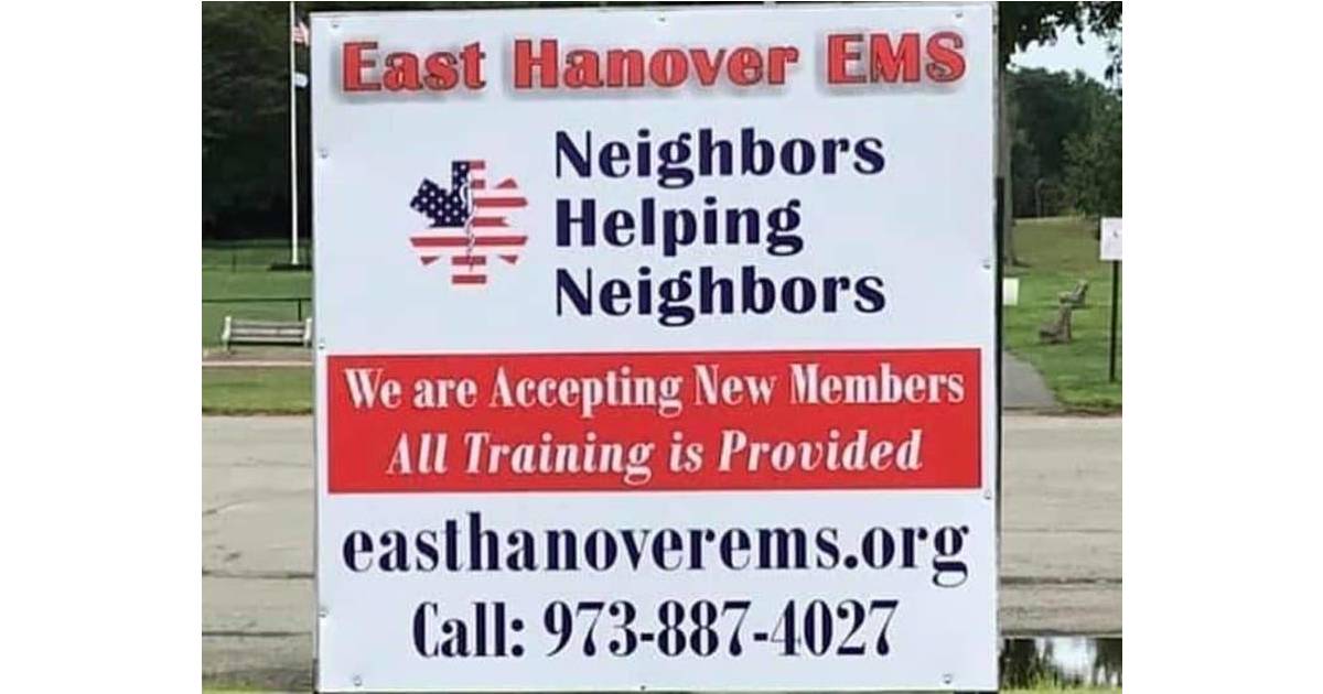 East Hanover Emergency Medical Services (EMS) is Looking for New