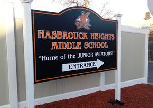 Hasbrouck Heights Middle School sign
