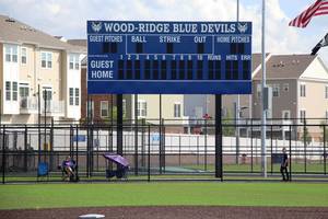 Wood-Ridge Athletic Complex baseball scoreboard