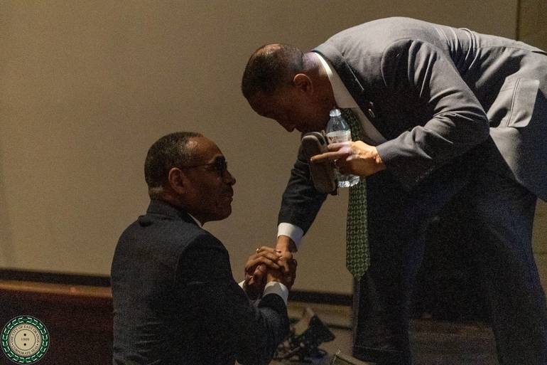 Essex County Chairman LeRoy J. Jones, Jr. and East Orange Mayor Ted R. Green