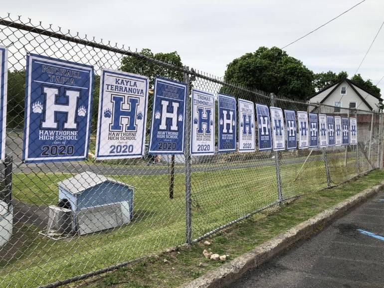 Hawthorne High School Seniors Recognized with Signs and Banners TAPinto