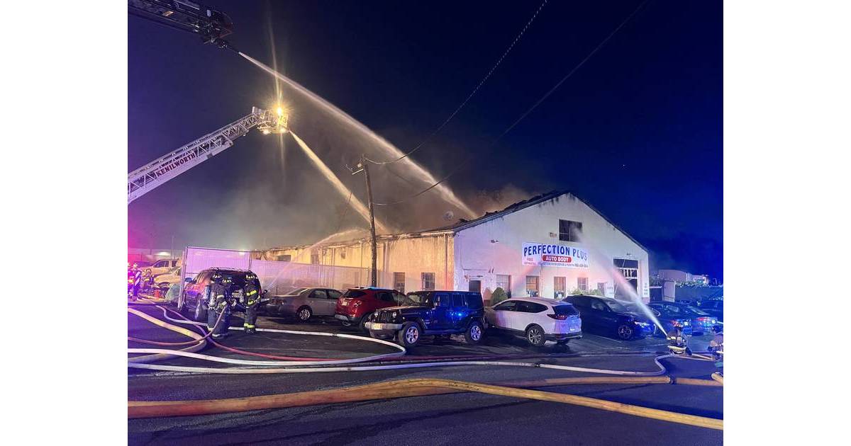 Fire at Auto Body Shop in Kenilworth Kenilworth, NJ News TAPinto
